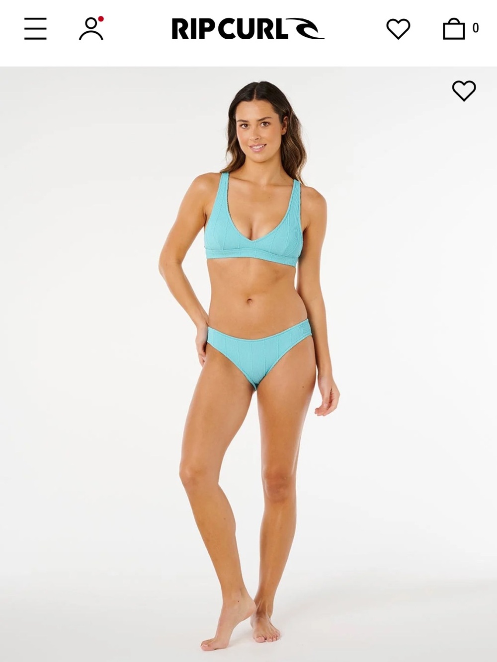 Rip Curl vibe surf bralette bikini top & bottom set